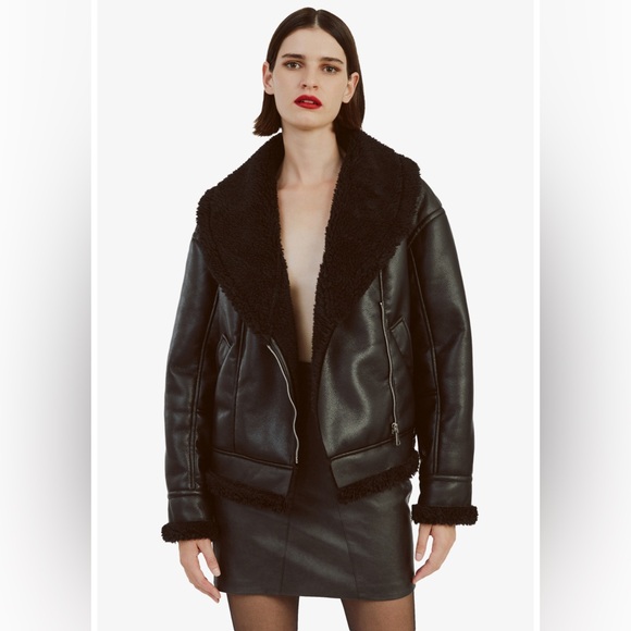 Bardot Dasha Vegan Leather Jacket In Black - Picture 4 of 10